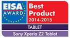 EISA award Sony Xperia Z2 tablet