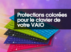 Protections colorées pour le clavier de votre VAIO