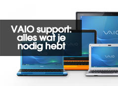 Vind downloads en documentatie bij VAIO Support